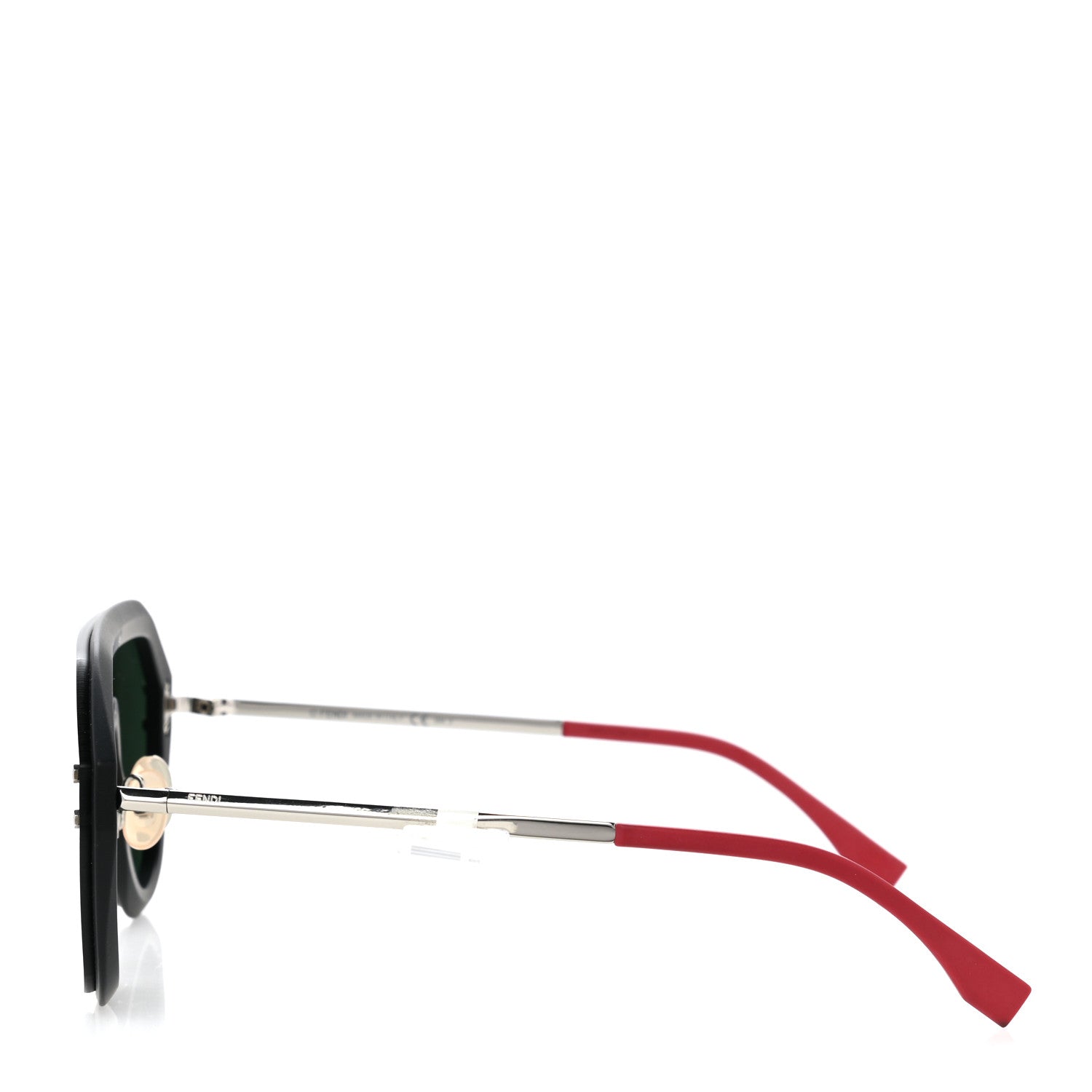 Fendi FF Fabulous Shield Sunglasses FF M0039/G/S Black Red 3 of 7