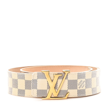 Louis Vuitton Damier Azur 40mm LV Initiales Belt 95 38 2 of 5