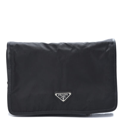 Prada Nylon Tessuto Saffiano Travel Pouch Black 1 of 10