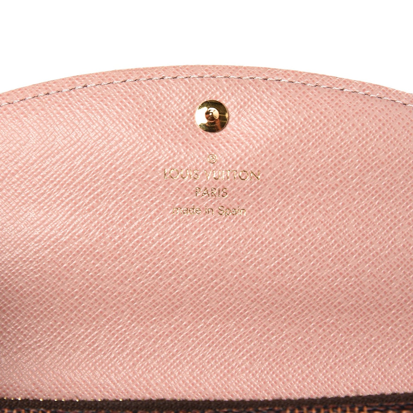 Damier Ebene Caissa Wallet Rose Ballerine
