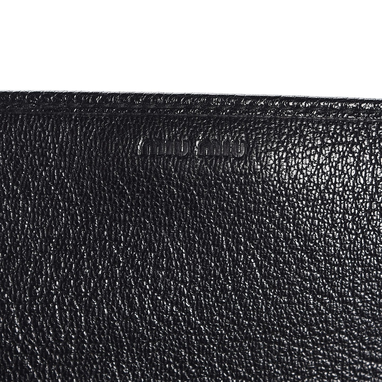 Goatskin Madras Wallet On Chain Black