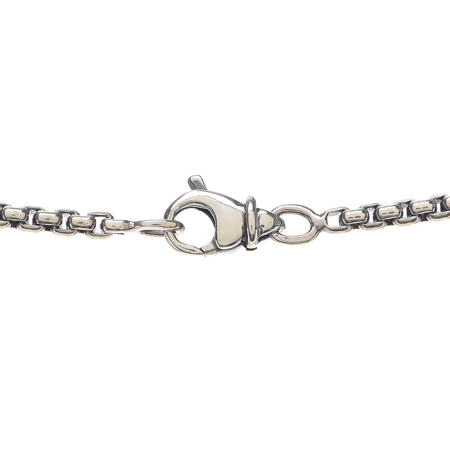 David Yurman Sterling Silver 18K Yellow Gold Diamond 12mm Pave Cookie Necklace 5 of 5