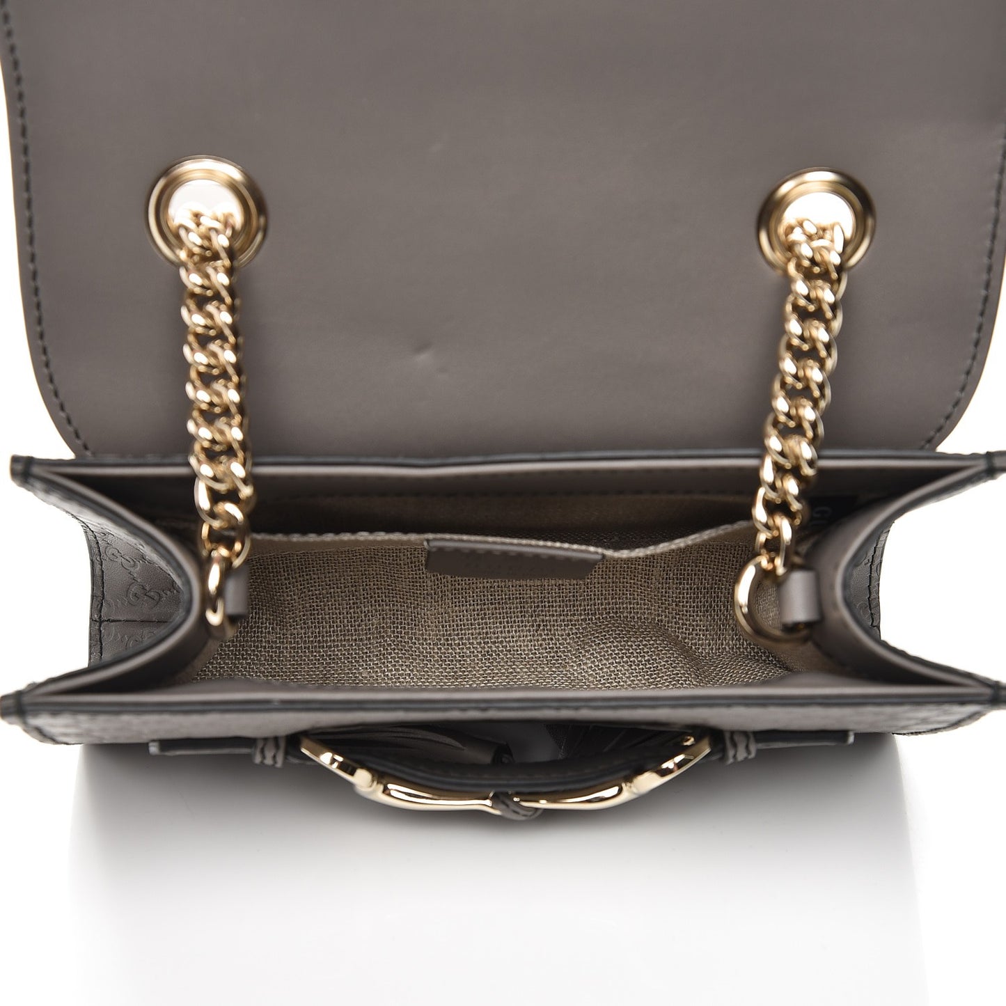 Soft Microguccissima Mini Emily Chain Shoulder Bag Loess