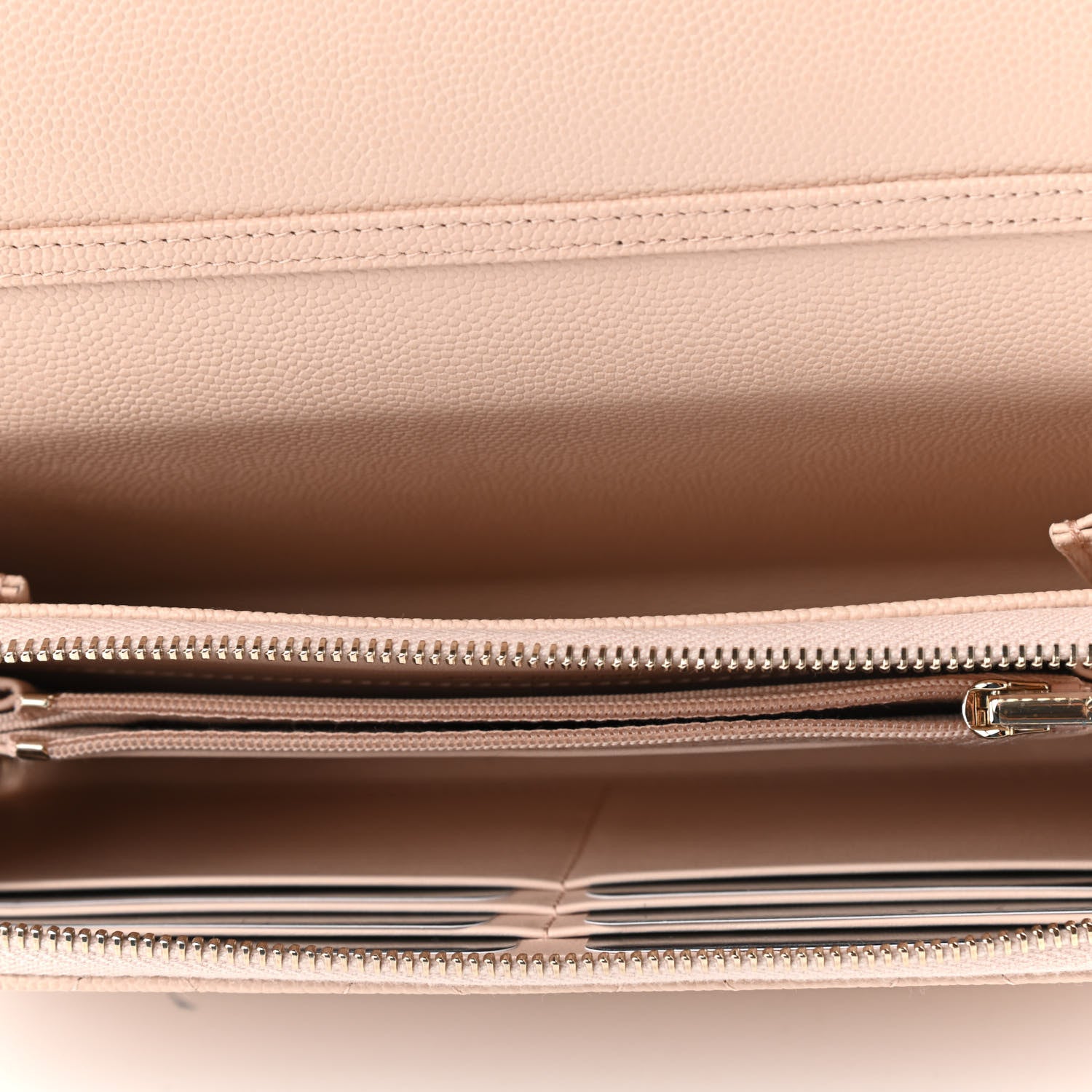 Chanel Caviar Quilted Phone Holder Wallet on Removable Chain Light Beige 5 of 11