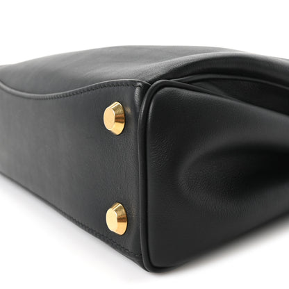 Balenciaga Natural Smooth Calfskin Small Rodeo Top Handle Handbag Black 8 of 8
