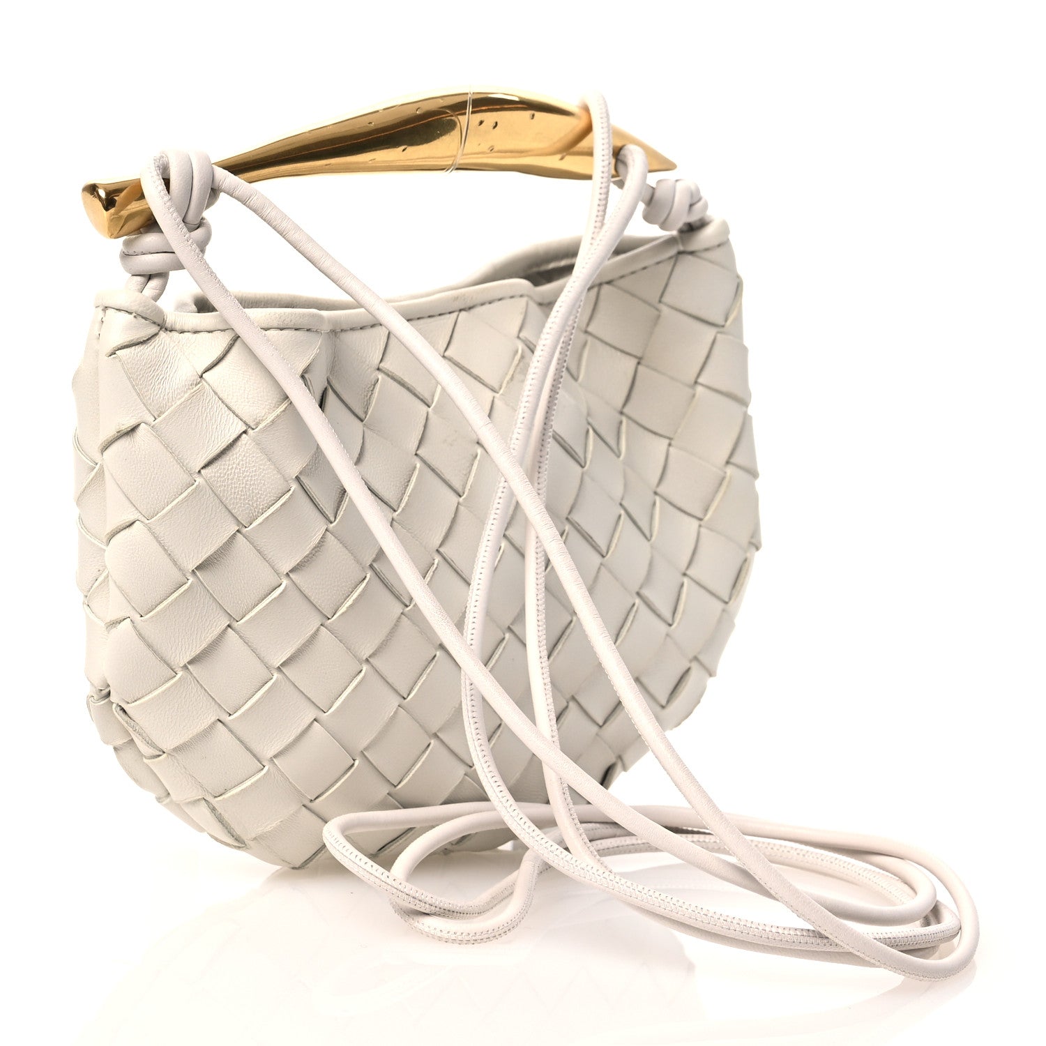 Bottega Veneta Nappa Intrecciato Mini Sardine Bag Chalk 2 of 11