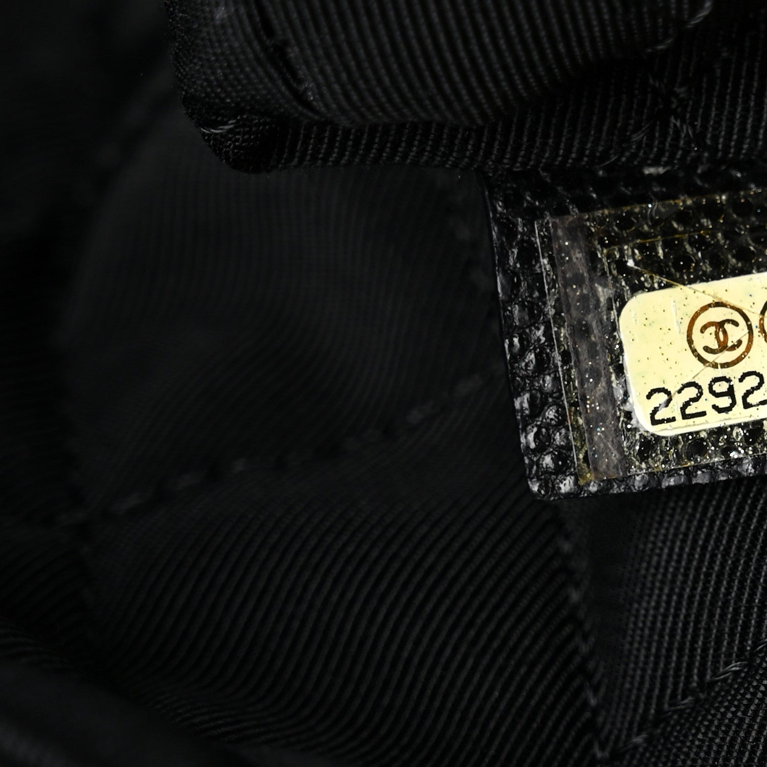 Chanel Caviar Quilted Large Golden Class Pouch Black 7 of 8