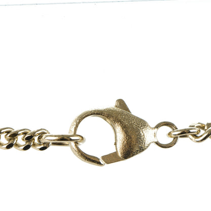 Chanel Metal Enamel Velvet CC Bow Necklace Gold Pink 4 of 5