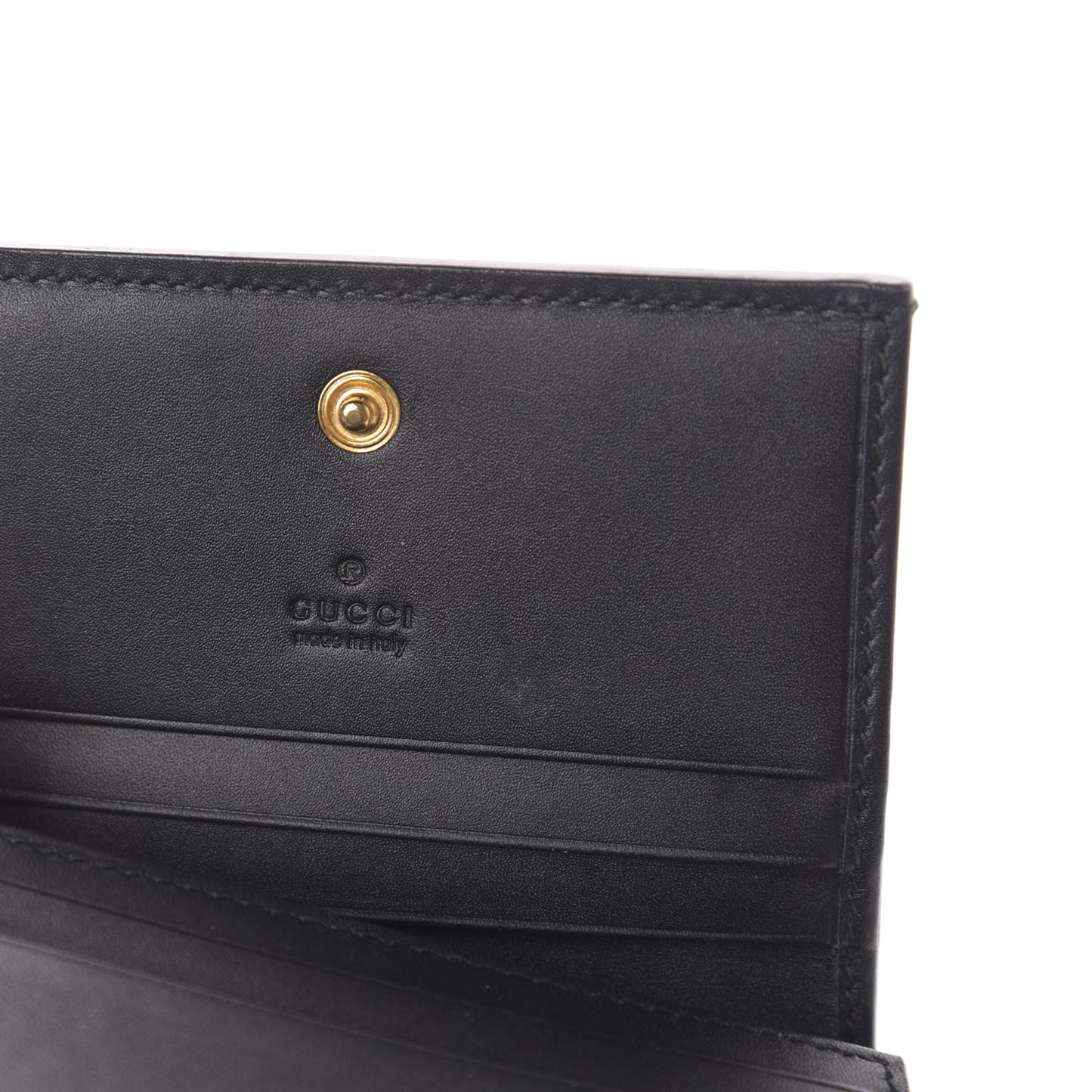 GG Supreme Monogram Bee Print Card Case
