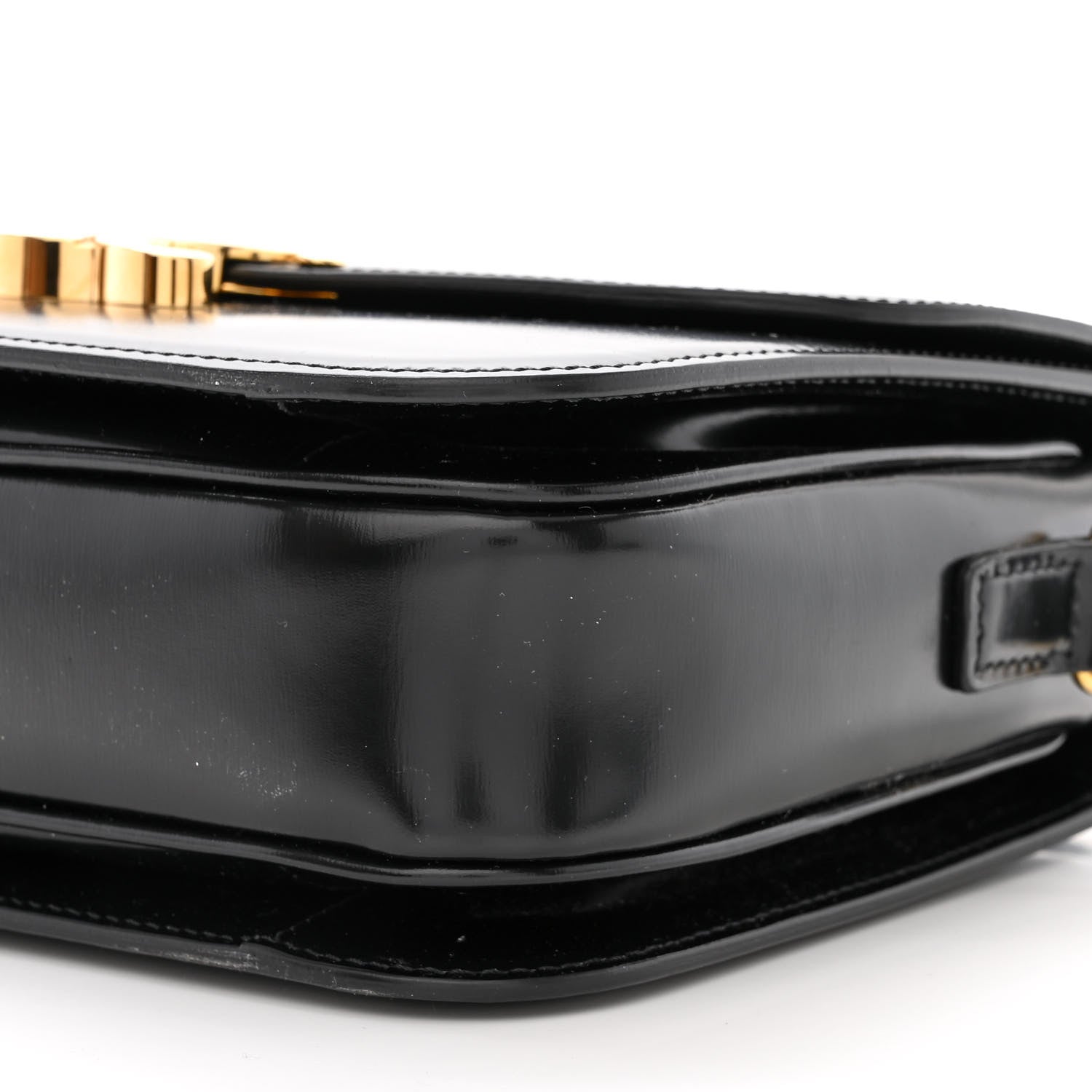 Celine Shiny Calfskin Medium Triomphe Black 11 of 11