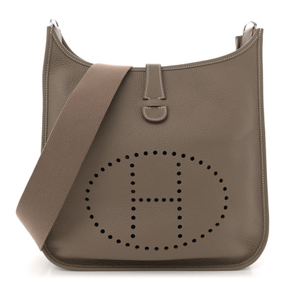 Hermes Taurillon Clemence Evelyne III GM Etoupe 1 of 10