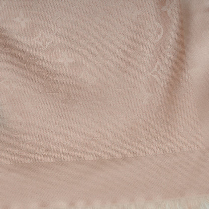 Louis Vuitton Silk Monogram Shimmer Stole Rose Poudre 4 of 5