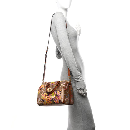 Louis Vuitton Metallic Monogram LV Garden Speedy Bandouliere 25 Gold 2 of 10
