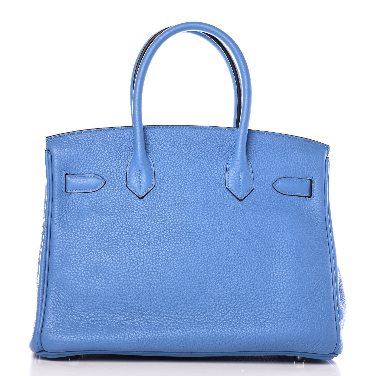Hermes Taurillon Clemence Birkin 30 Bleu Paradis 4 of 33