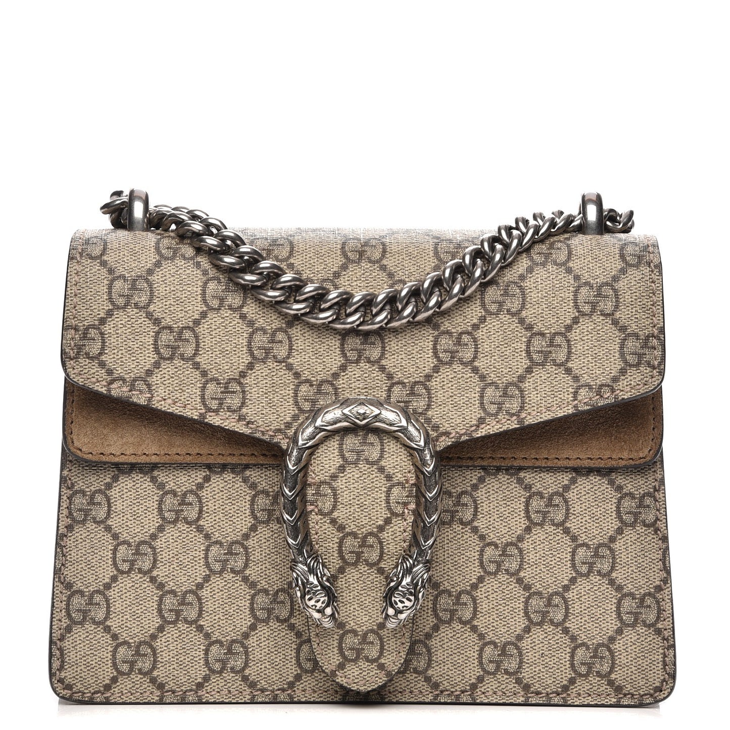 GG Supreme Monogram Mini Dionysus Shoulder Bag Taupe