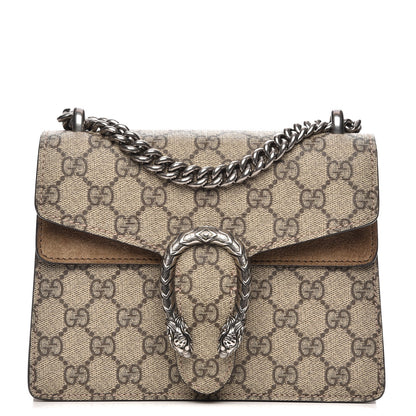 Gucci GG Supreme Monogram Mini Dionysus Shoulder Bag Taupe 1 of 8