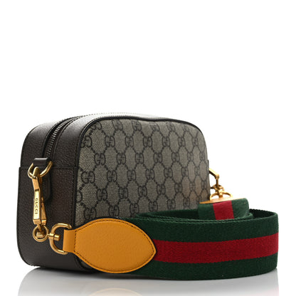 Gucci GG Supreme Monogram Web Neo Vintage Shoulder Bag Beige New Acero Crop 4 of 11