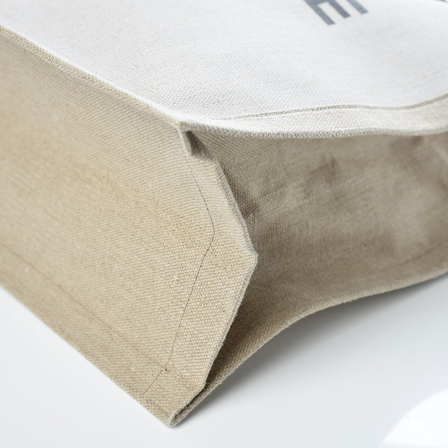 Linen Calfskin Rive Gauche Tote Optic White
