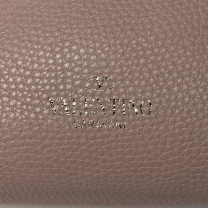 Valentino Garavani Pebbled Calfskin Rockstud Single Handle Flap Bag Poudre 6 of 12