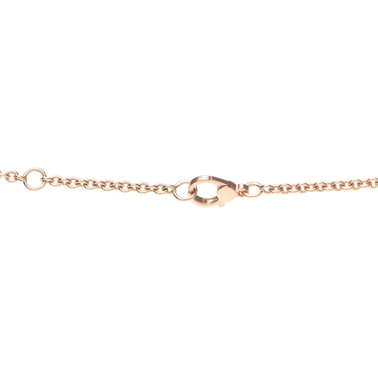 18K Rose Gold Diamond Filet d'Or Pendant Necklace