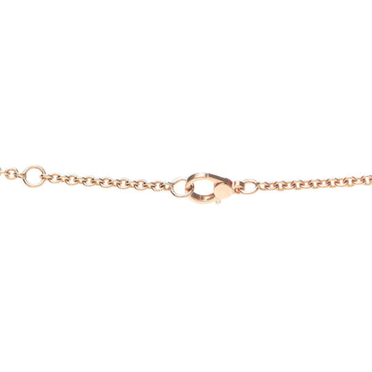 Hermes 18K Rose Gold Diamond Filet d'Or Pendant Necklace 4 of 5