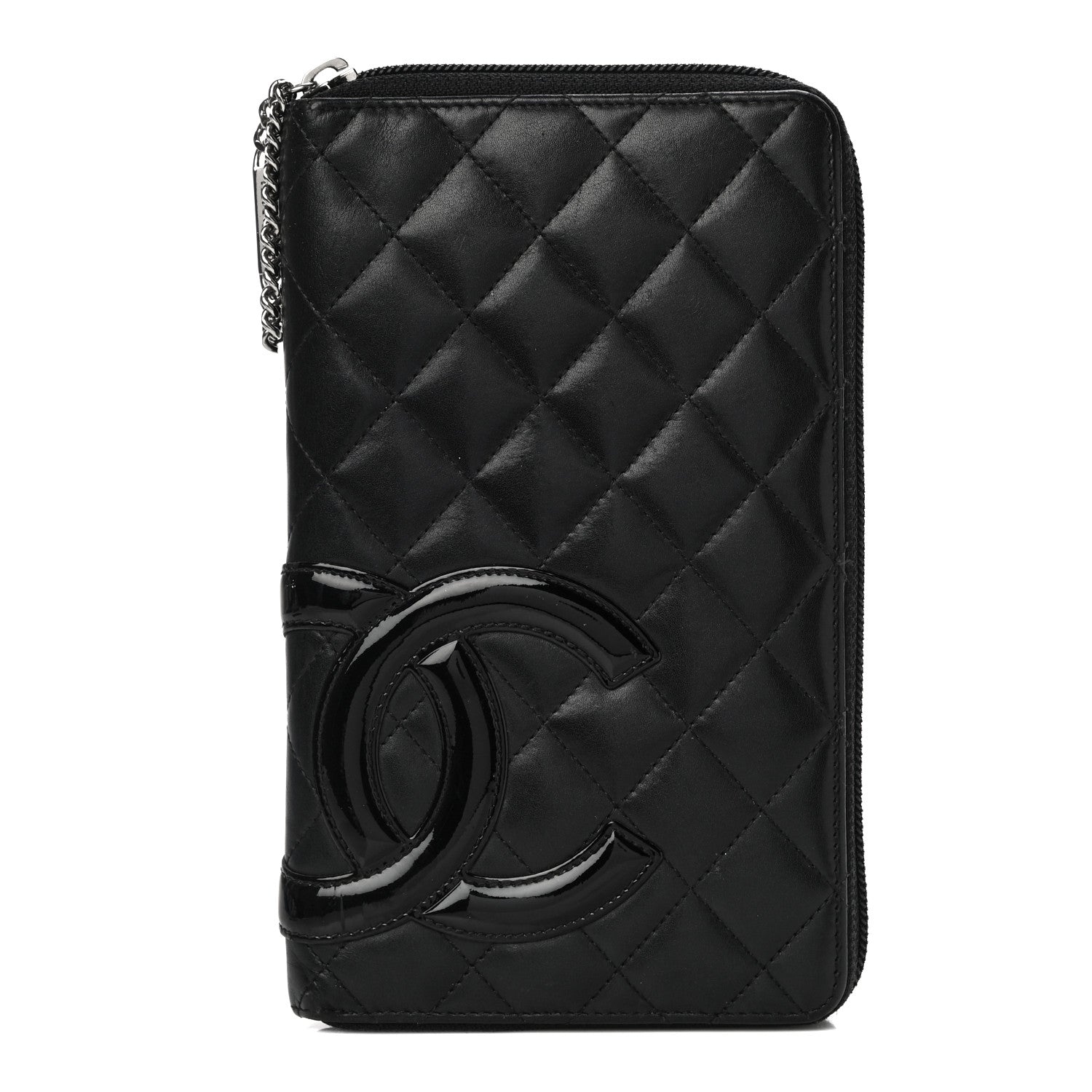 Chanel Calfskin Cambon Zip Around Organizer Wallet Black 1 of 23