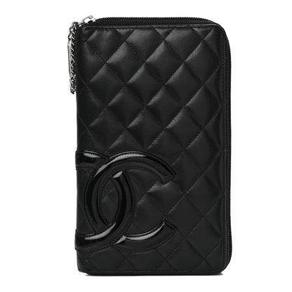 Chanel Calfskin Cambon Zip Around Organizer Wallet Black 1 of 23