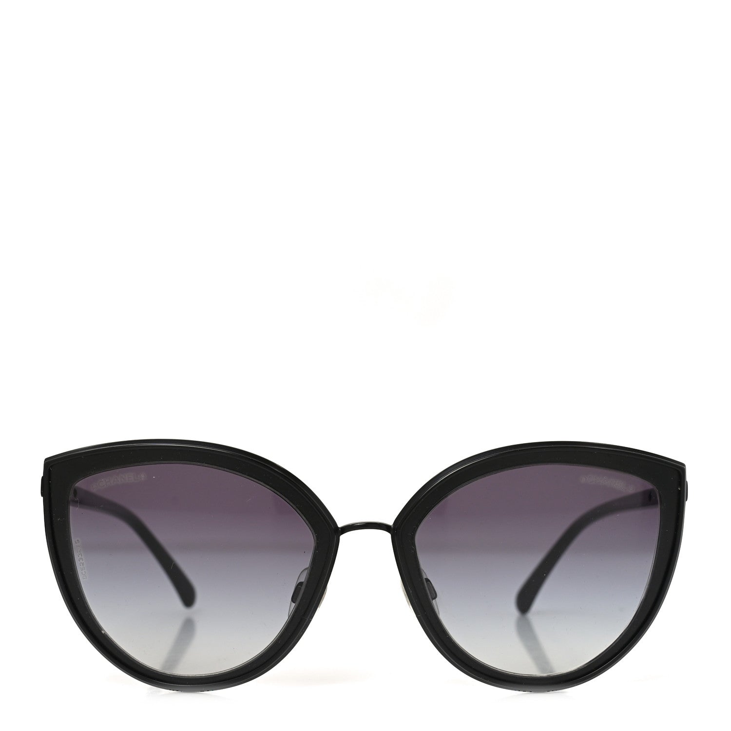 Chanel Metal Cat Eye Sunglasses 4222 Black 2 of 7