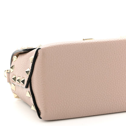 Valentino Garavani Pebbled Calfskin Mini Rockstud Crossbody Bag Poudre 8 of 9
