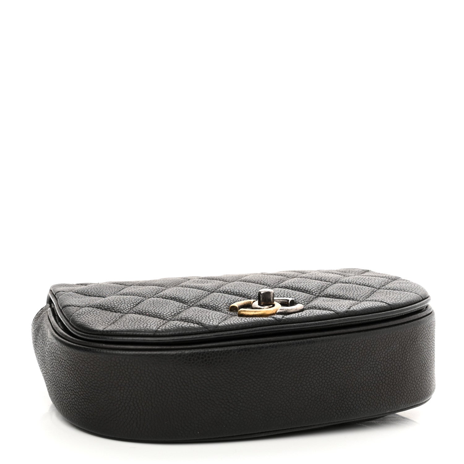 Chanel Calfskin Quilted Small Casual Pocket Messenger Flap Black 3 of 10