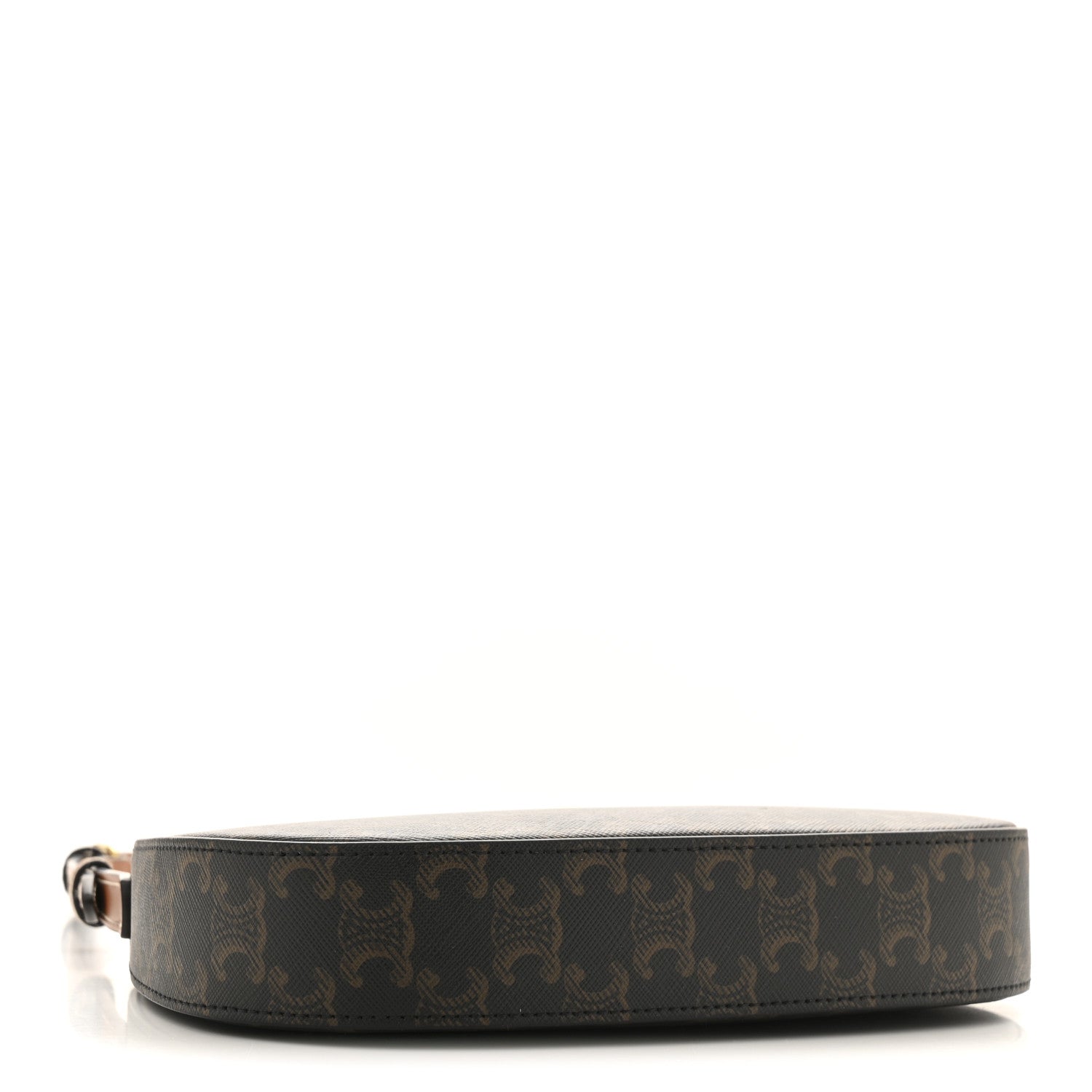 Celine Triomphe Canvas Calfskin Medium Tilly Triomphe Shoulder Bag Tan 4 of 10