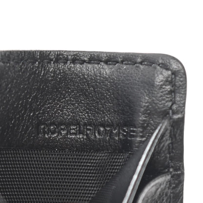 Burberry Vintage Check Calfskin Coin Case Card Holder Black 6 of 6