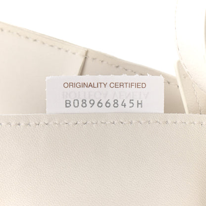 Bottega Veneta Lambskin Maxi Intrecciato Cassette Crossbody Bag White 8 of 13