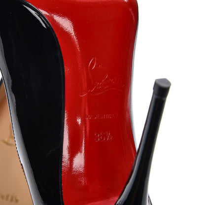 Christian Louboutin Patent Pigalle Follies 100 Pumps 36.5 Black 6 of 9