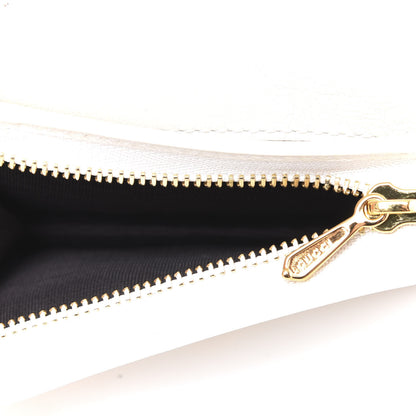 Gucci Calfskin Web Rajah Chain Card Case Wallet White 4 of 9