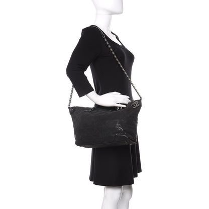Chanel Iridescent Calfskin Quilted Coco Daily Shoulder Bag Black 2 of 11