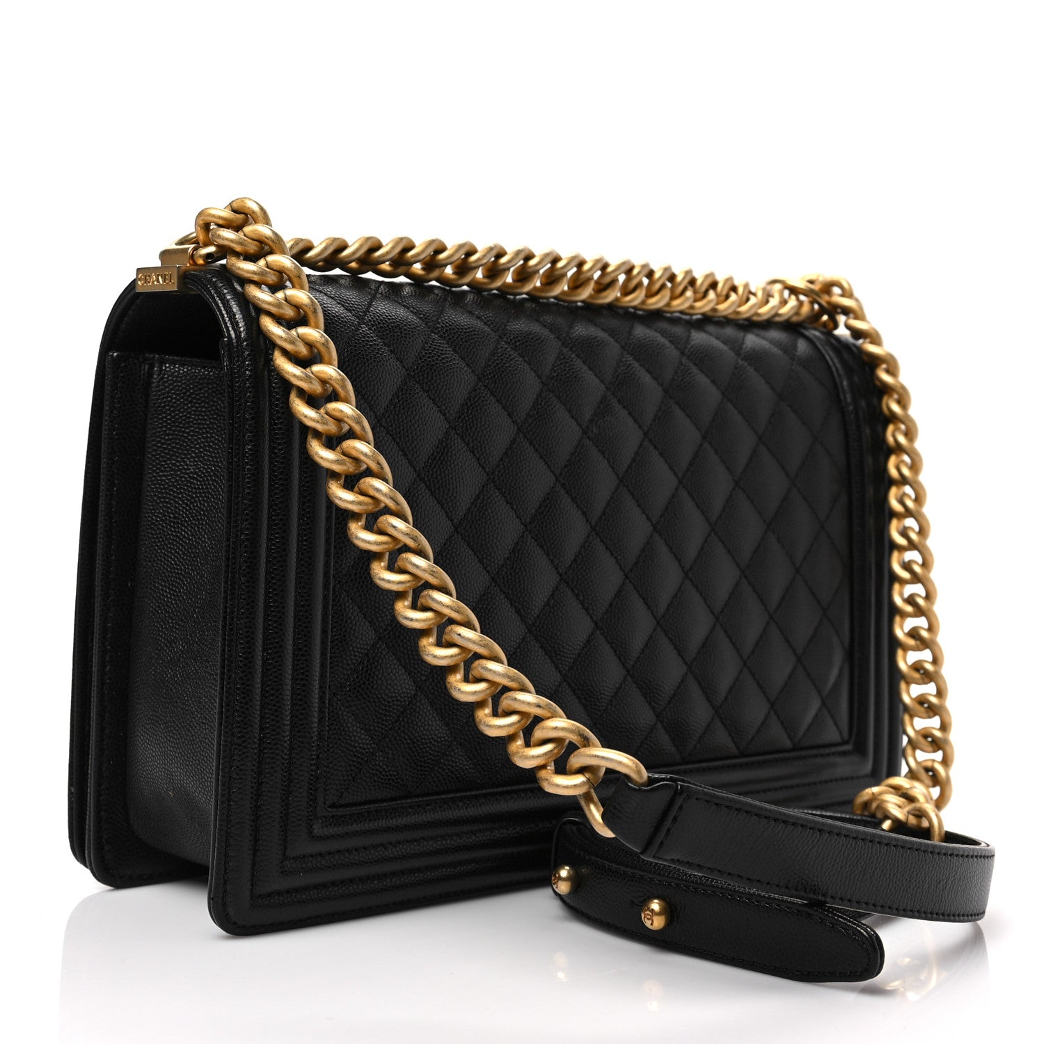 Chanel Caviar Quilted New Medium Boy Flap Black 3 of 8
