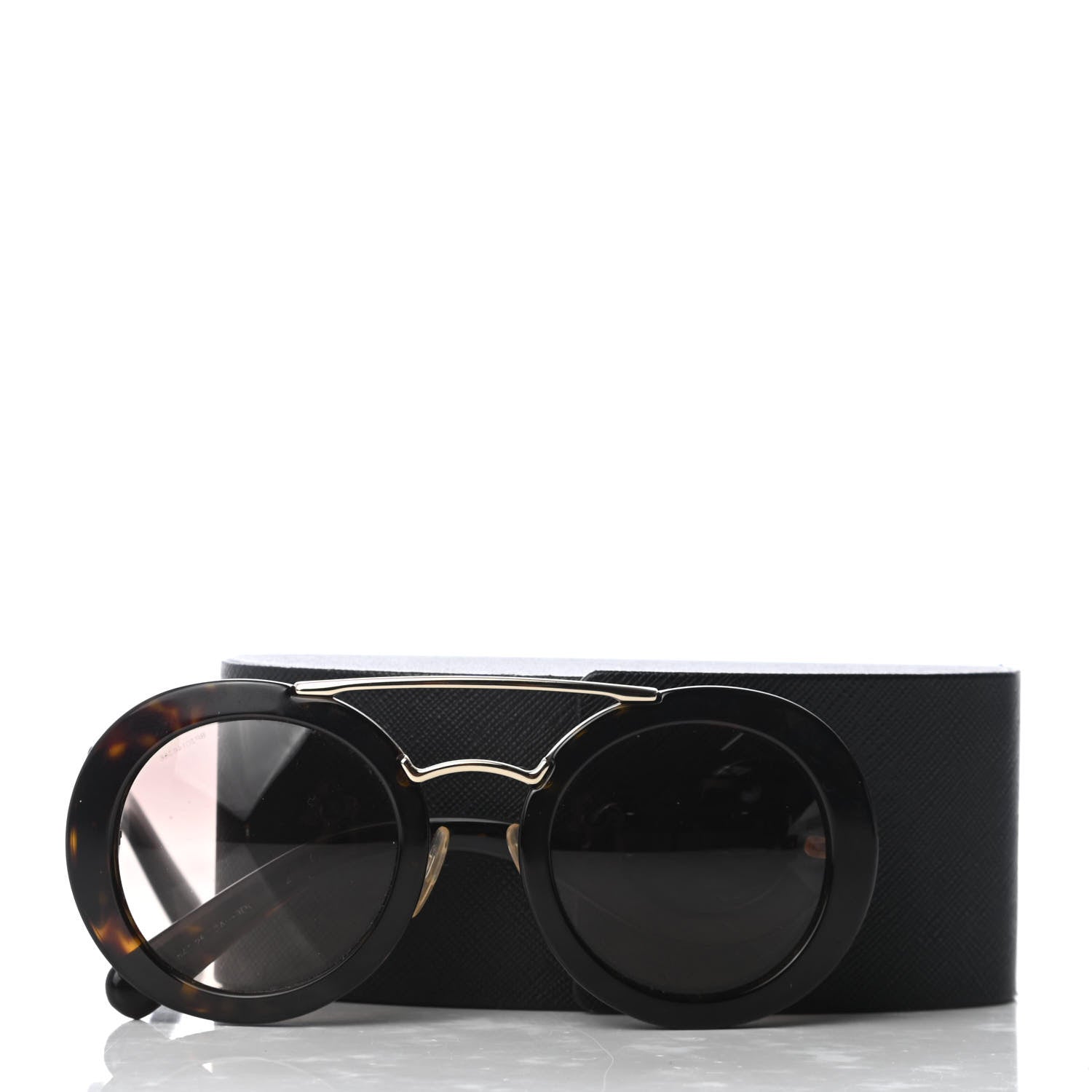 Prada Baroque Sunglasses SPR 13S Havana 8 of 8