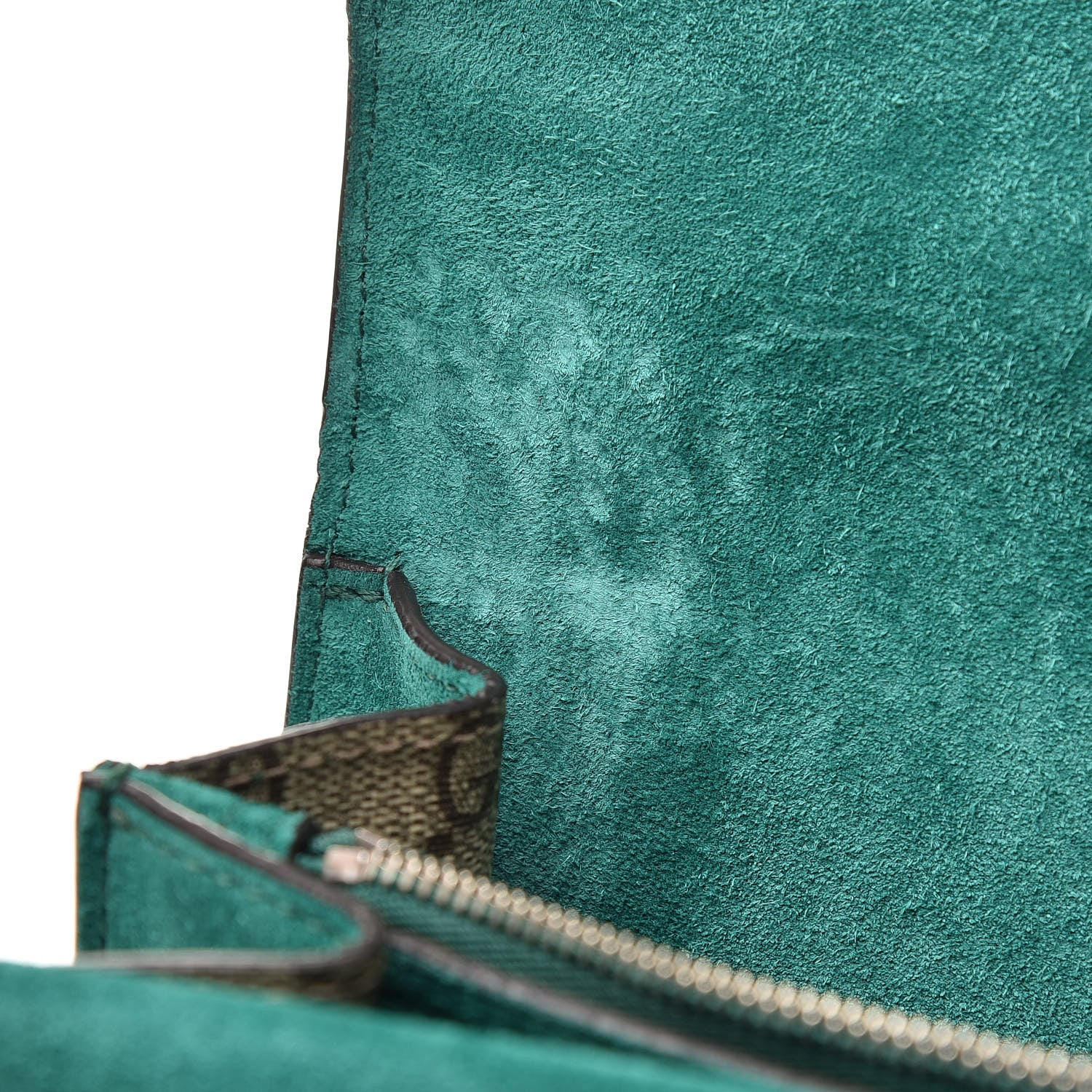 Gucci GG Supreme Monogram Willow Hill Embroidered Small Dionysus Shoulder Bag Emerald 14 of 14