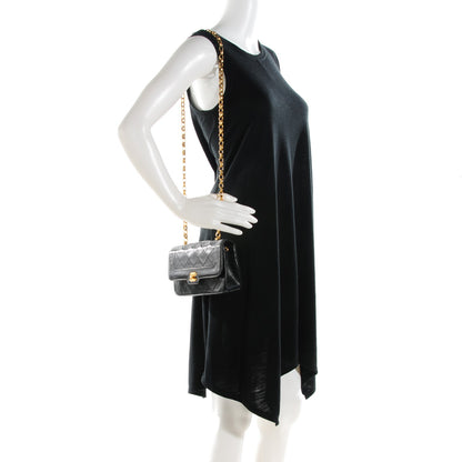 Chanel Lambskin Quilted Small Single Flap Black 2 of 12