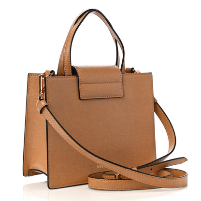 Versace Saffiano Virtus Top Handle Shoulder Bag Camel 3 of 9
