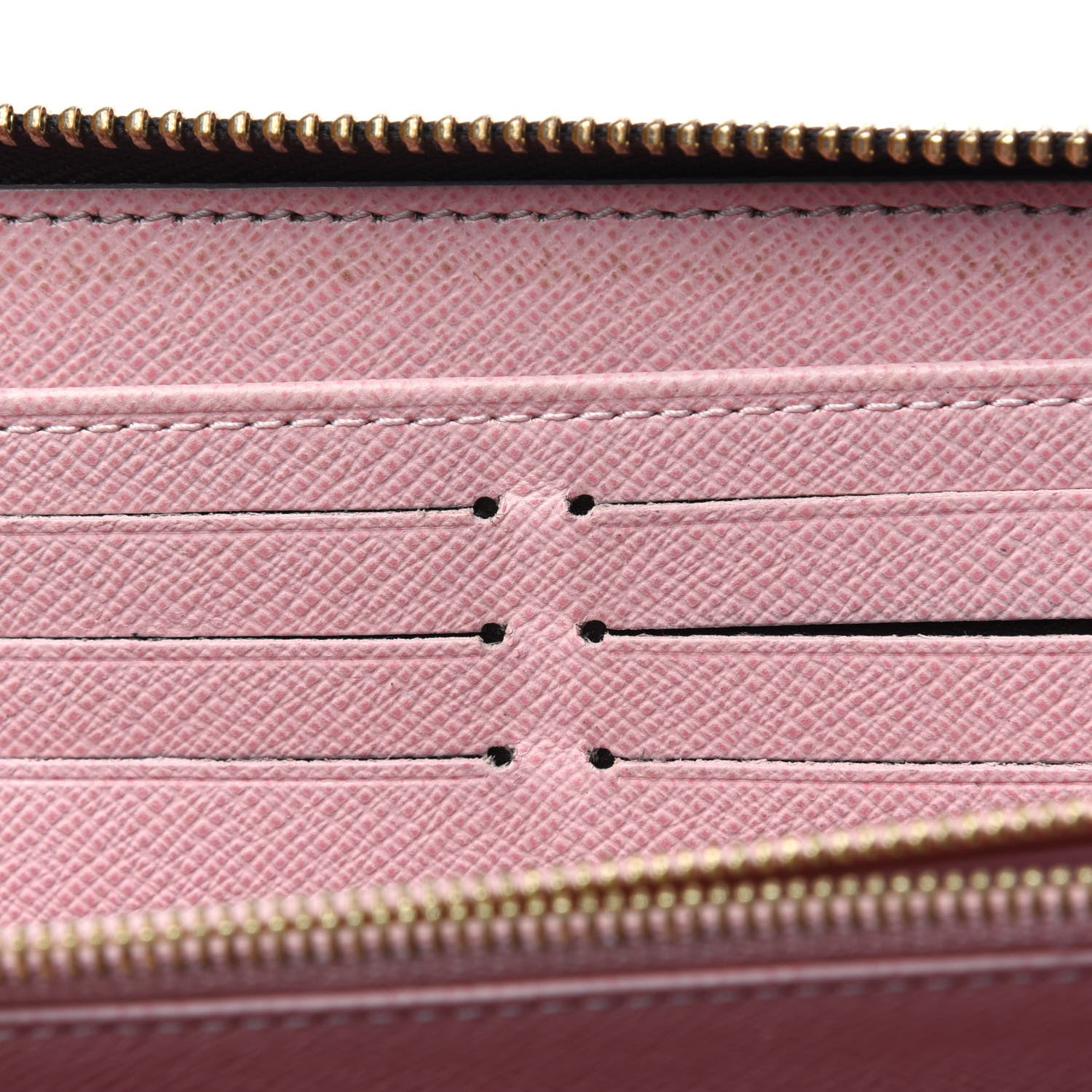 Louis Vuitton Damier Ebene Zippy Wallet Rose Ballerine 8 of 19