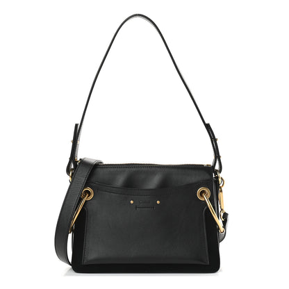 Chloe Calfskin Suede Small Roy Bag Black 1 of 9