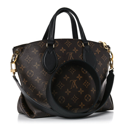 Louis Vuitton Monogram Flower Zipped Tote PM Black 3 of 19