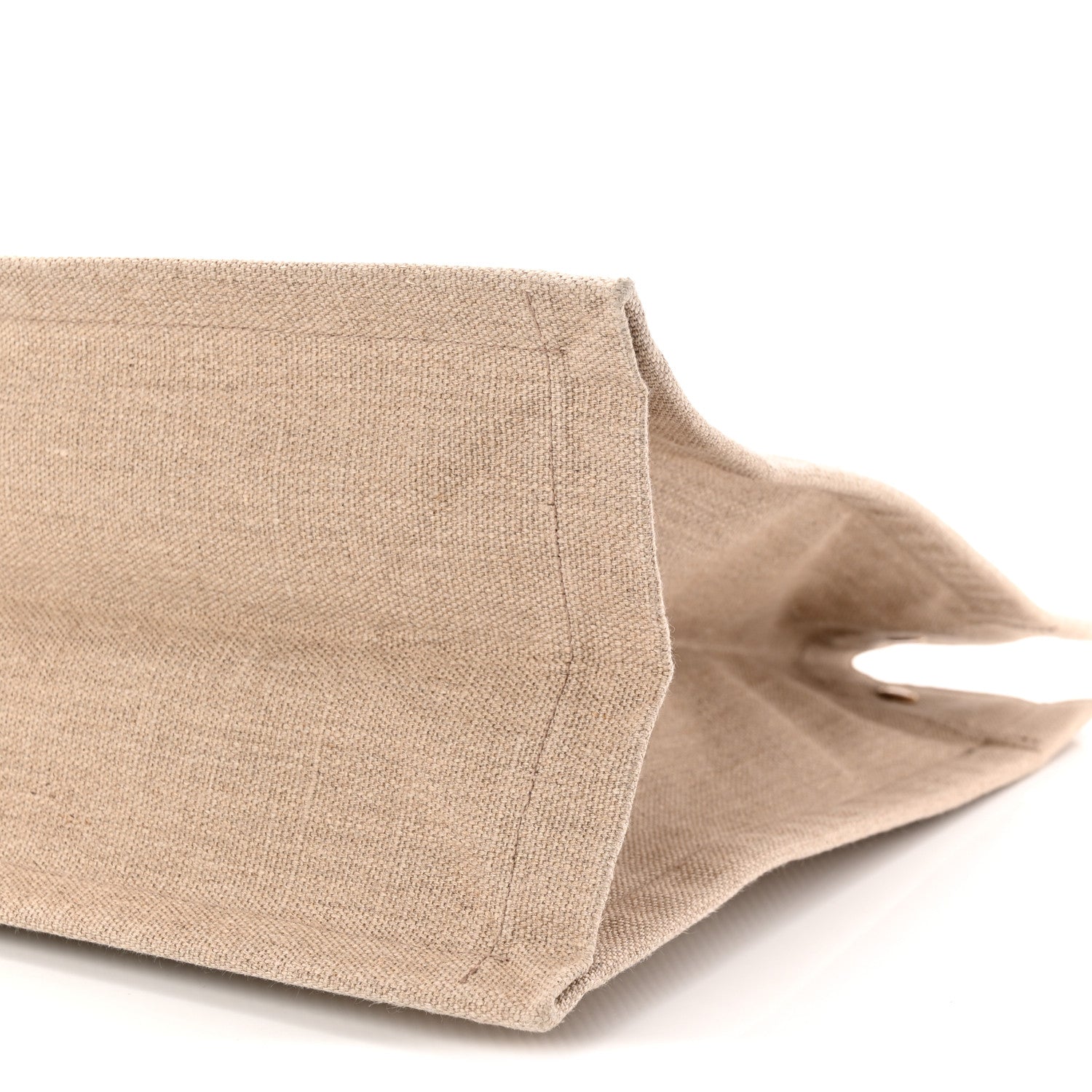 Saint Laurent Linen Calfskin Rive Gauche Tote Beige Sea Salt 10 of 10