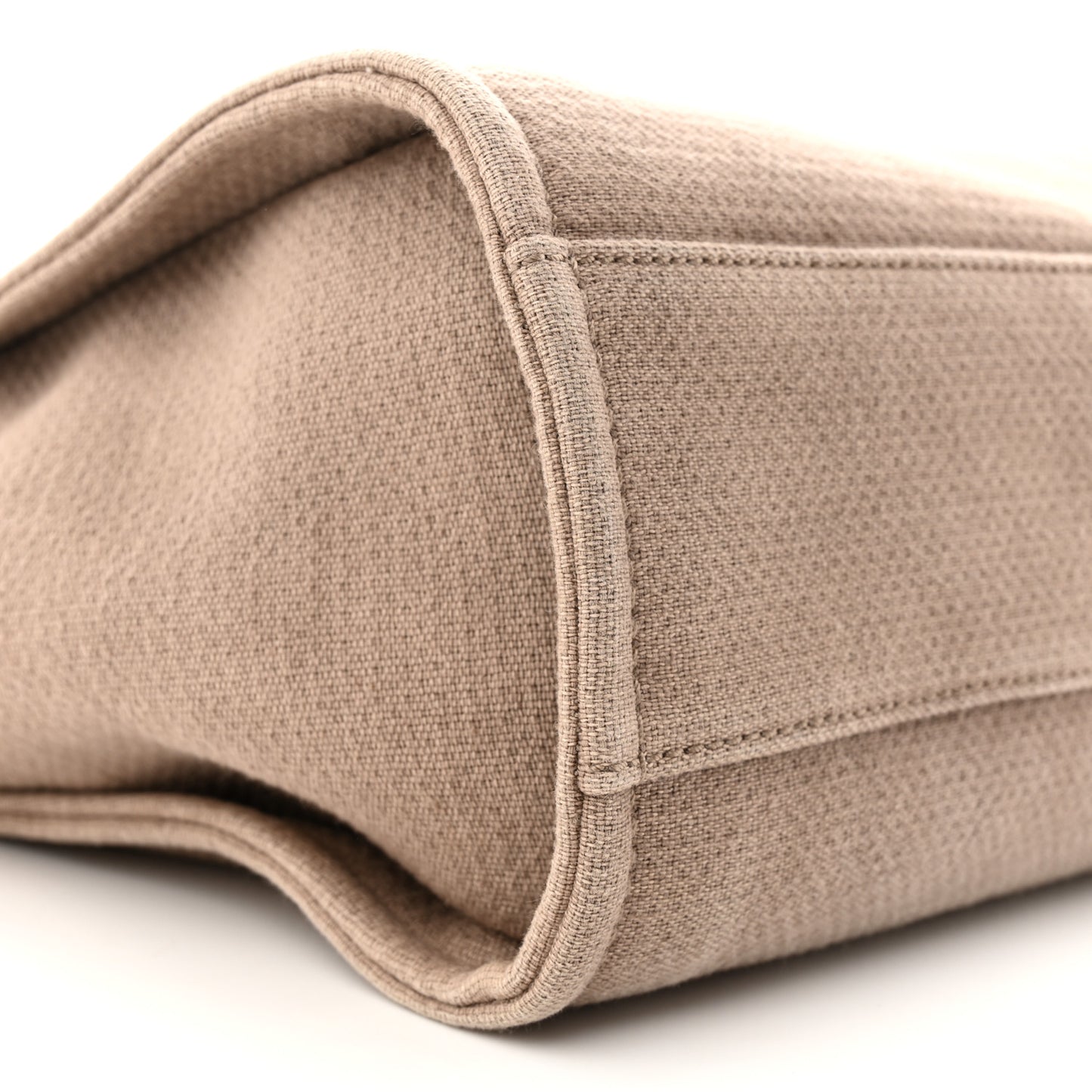 Canvas Small Deauville Tote Beige Brown