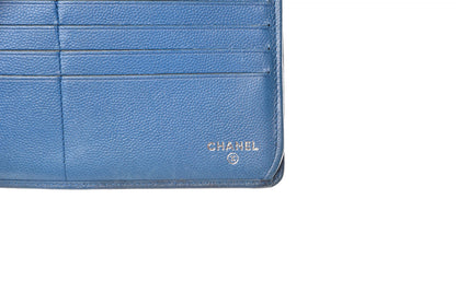 Chanel Caviar Sevruga French Wallet Blue 6 of 21