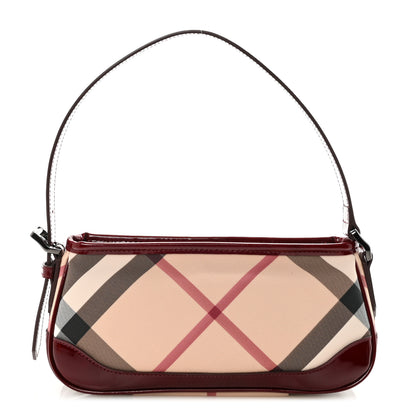 Burberry Patent Nova Check Newbury  Dark Red 1 of 9