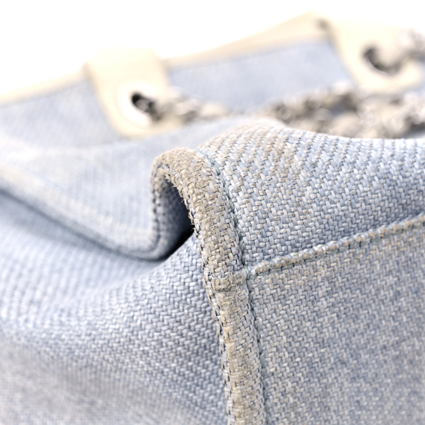 Canvas Medium Deauville Tote Denim Blue
