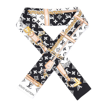 Louis Vuitton Silk Monogram Confidential Bandeau Black 1 of 7